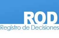 Registro de Decisiones (ROD abreviaci�n en ingl�s)