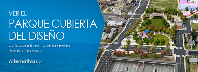 COVER PARK DESIGN - See the updated Cover Park Design on the aerial view Simulaci�n Visual: Alternativas