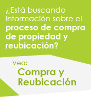 �Est� buscando informaci�n sobre el proceso de compra de propiedad y reubicaci�n? Vea Compra y Reubicaci�n (ROW)