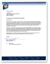 Letter of Support from the North Area Transportation Alliance (NATA), v (thumbnail of letter)