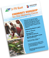 Meeting Flyer - Community Workshop for the Highway Cover