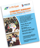 Meeting Flyer - Community Workshop for the Highway Cover